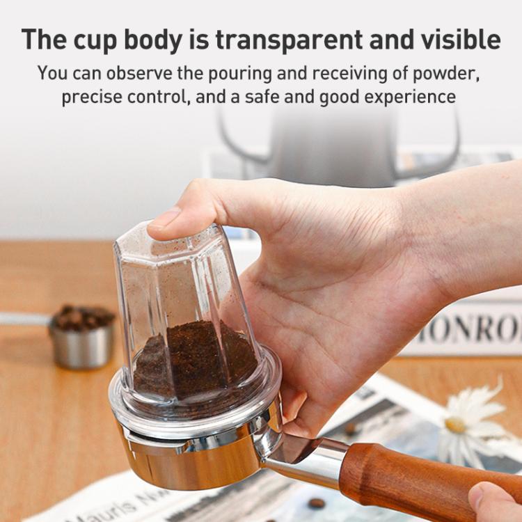 51mm Thickened PC Dosing Cup for Coffee Grinder(Transparent) - Coffee Machine Parts by buy2fix | Online Shopping UK | buy2fix