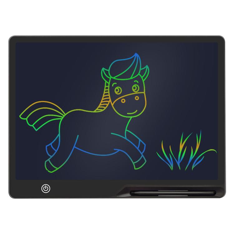 16 inch Rechargeable Children Drawing Board LCD Writing Tablet, Style:Black / Color Writing -  by buy2fix | Online Shopping UK | buy2fix