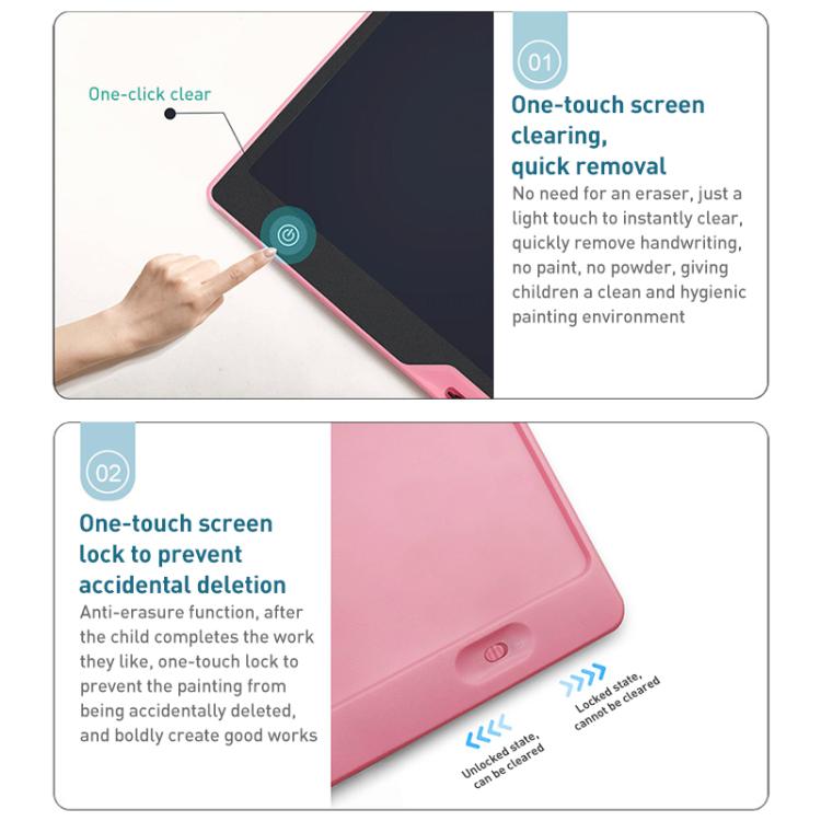 16 inch Rechargeable Children Drawing Board LCD Writing Tablet, Style:Blue / Color Writing -  by buy2fix | Online Shopping UK | buy2fix
