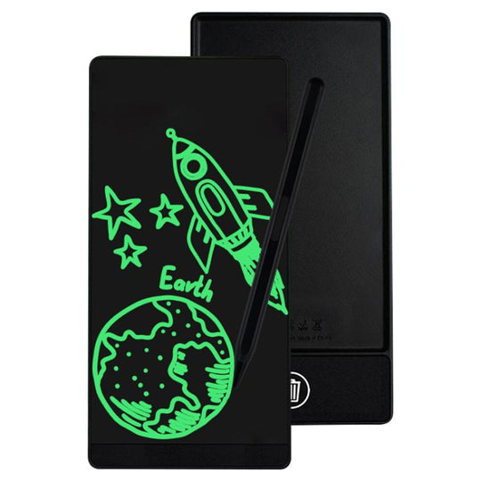 Simple Full Screen LCD Drawing Board Writing Tablet, 6.5 inch Black / Green Writing