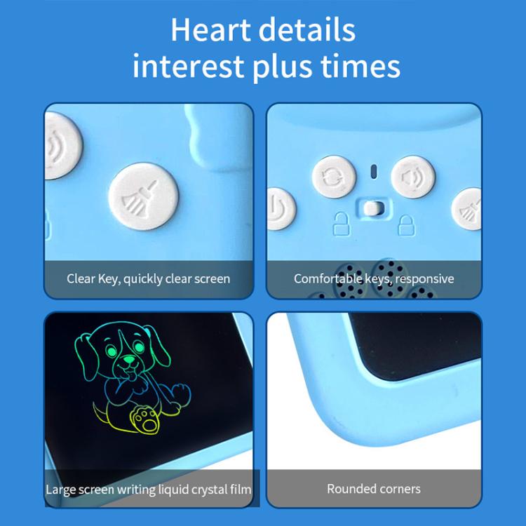 8.5 inch Children Early Education Drawing Board Card English Audiobooks, Style:Blue / 112 Cards -  by buy2fix | Online Shopping UK | buy2fix