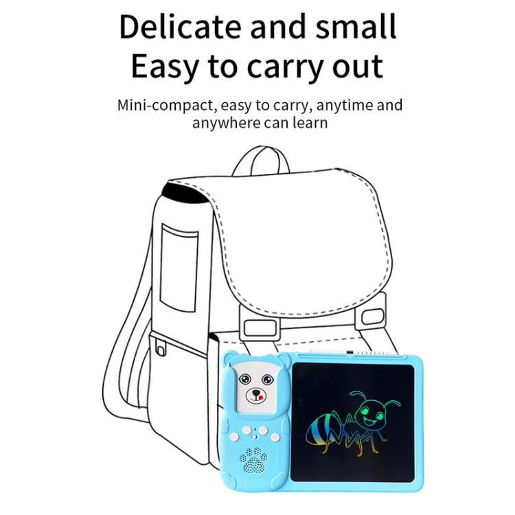 8.5 inch Children Early Education Drawing Board Card English Audiobooks, Style:Pink / 255 Cards -  by buy2fix | Online Shopping UK | buy2fix