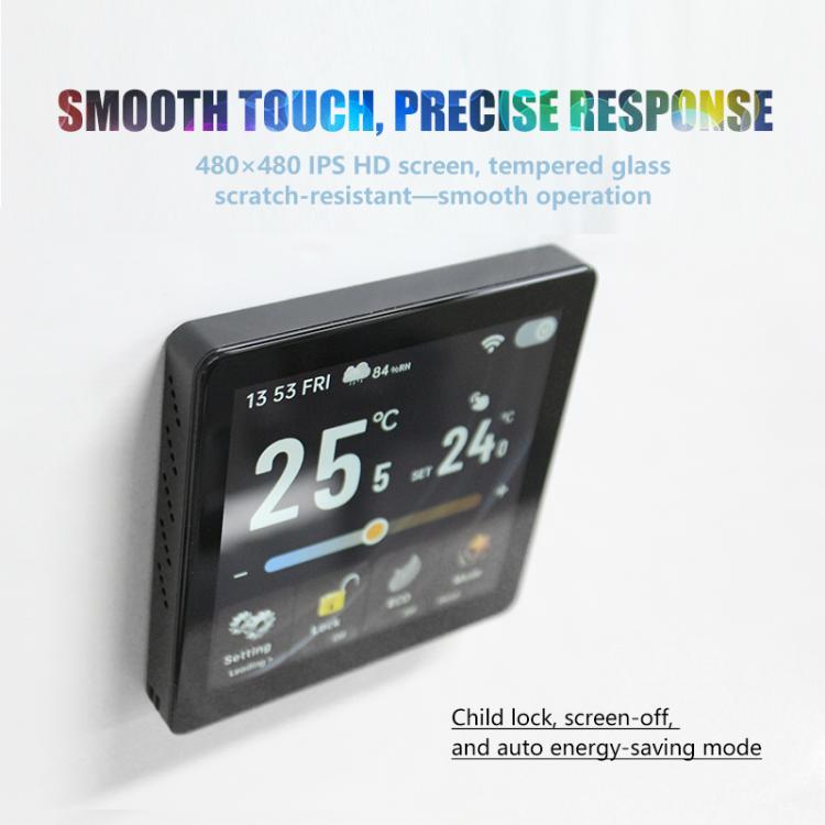 BHT-2005GC Boiler Heating 4 inch Screen Smart Thermostat(Black) - Thermostat & Thermometer by buy2fix | Online Shopping UK | buy2fix