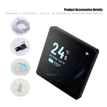 BHT-2005GA Water Heating 4 inch Screen Smart Thermostat(Black) - Thermostat & Thermometer by buy2fix | Online Shopping UK | buy2fix