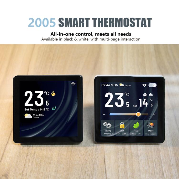 BHT-2005GA Water Heating 4 inch Screen Smart Thermostat(White) - Thermostat & Thermometer by buy2fix | Online Shopping UK | buy2fix