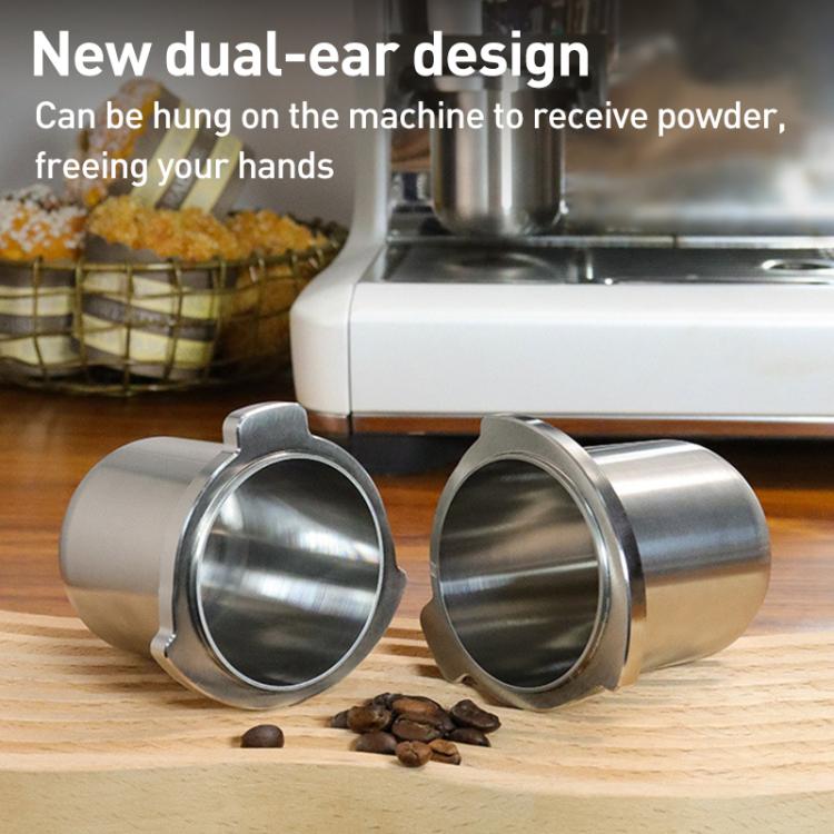54mm Classic Coffee Machine Handle Stainless Steel Dosing Cup Mug Coffee Powder Feeder For Breville 8 Series - Coffee Machine Parts by buy2fix | Online Shopping UK | buy2fix