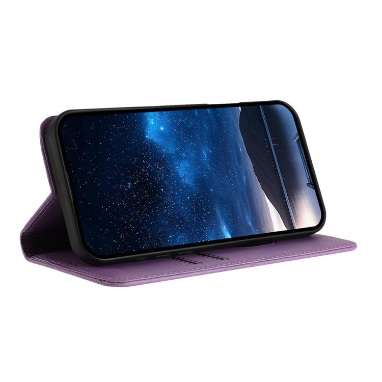 For Google Pixel 10 / Pixel 10 Pro Strong Magnetic Frosted Flip Leather Phone Case(Light Purple) - Google Cases by buy2fix | Online Shopping UK | buy2fix
