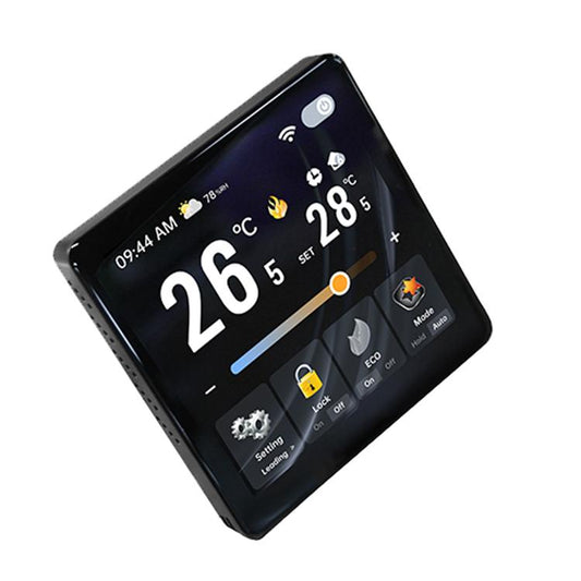 BAC-2005AL Two Channel 4 inch Screen Smart Room Thermostat(Black) - Thermostat & Thermometer by buy2fix | Online Shopping UK | buy2fix