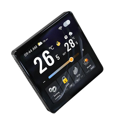 BAC-2005EL Four Channel 4 inch Screen Smart Room Thermostat(Black) - Thermostat & Thermometer by buy2fix | Online Shopping UK | buy2fix