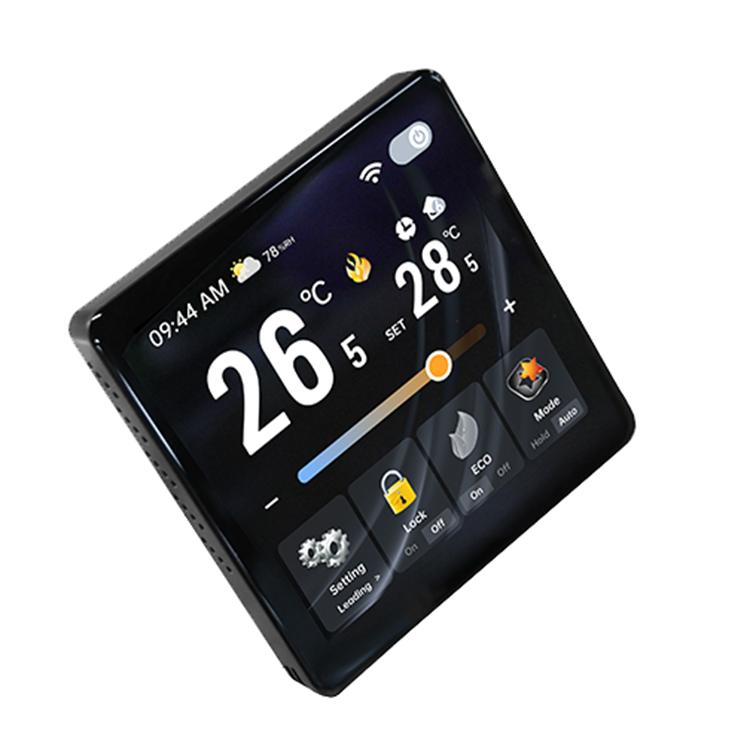 BAC-2005ALW Two Channel WiFi 4 inch Screen Smart Room Thermostat(Black) - Thermostat & Thermometer by buy2fix | Online Shopping UK | buy2fix