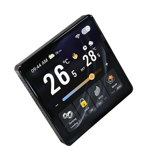 BAC-2005ALW Two Channel WiFi 4 inch Screen Smart Room Thermostat(Black)