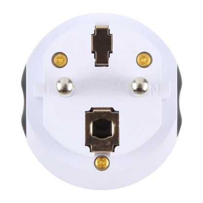 WN-18 German EU Plug Global Travel Adapter Socket(Black White) - Plug Adaptor by buy2fix | Online Shopping UK | buy2fix