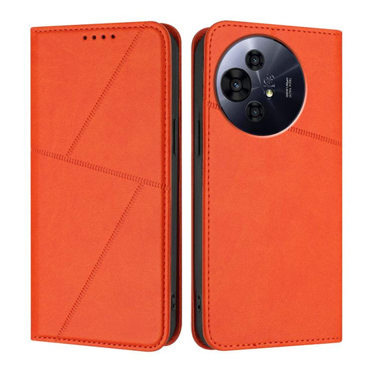 For TCL 50 Pro NxtPaper Strong Magnetic Frosted Flip Leather Phone Case(Orange)