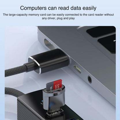 Type-C to Type-C RJ45 USB-A HUB Expand Converter(Black) - USB HUB by buy2fix | Online Shopping UK | buy2fix