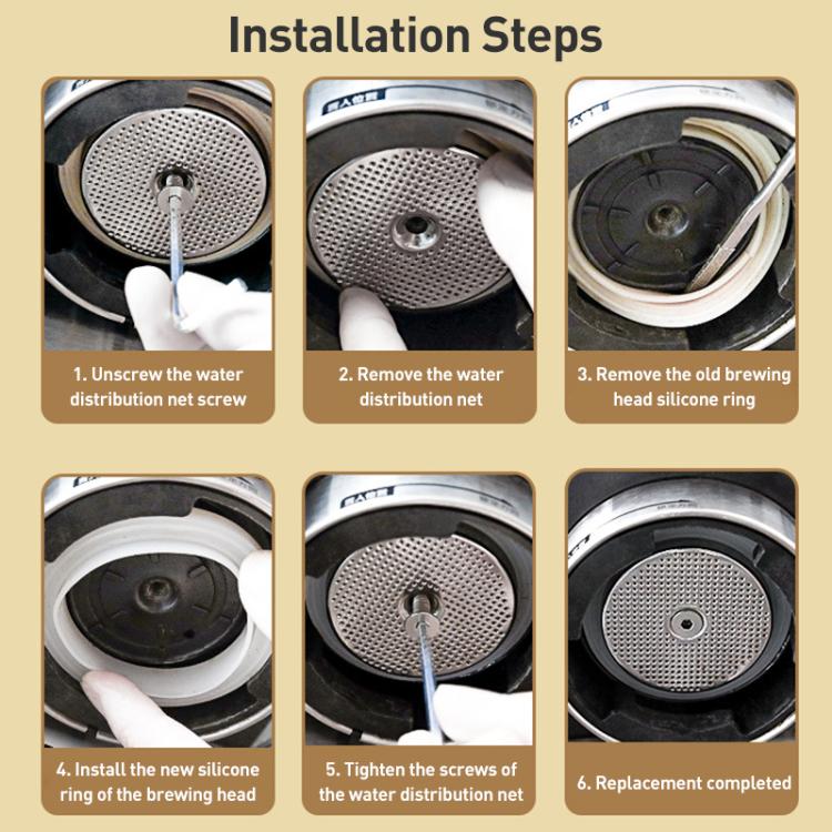 51mm Coffee Machine Brewing Head Silicone Rings - Coffee Machine Parts by buy2fix | Online Shopping UK | buy2fix