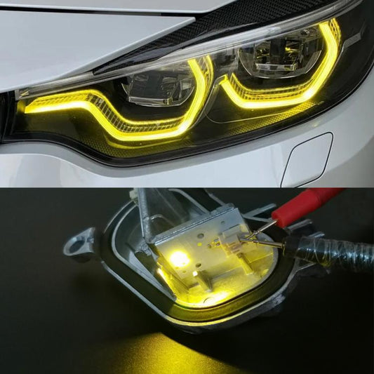 For BMW 4 Series F32 Car Left LED Daytime Running Light Angel Eyes 63117493229(Lime Light) - Running Lights by buy2fix | Online Shopping UK | buy2fix