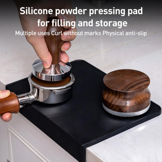 Silicone Coffee Pad Press Tool Espresso Tamper Mat Corner Pad(Black) - Coffee Machine Parts by buy2fix | Online Shopping UK | buy2fix