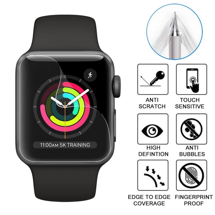 For Apple Watch Series 3&2&1 42mm 5pcs xDfind Soft Hydrogel Film Full Cover Front Protector - Screen Protector by xDfind | Online Shopping UK | buy2fix