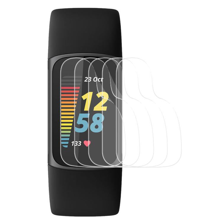 For Fitbit Charge 5 5pcs xDfind Soft Hydrogel Film Full Cover Front Protector - Screen Protector by xDfind | Online Shopping UK | buy2fix