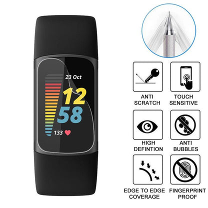 For Fitbit Charge 5 5pcs xDfind Soft Hydrogel Film Full Cover Front Protector - Screen Protector by xDfind | Online Shopping UK | buy2fix