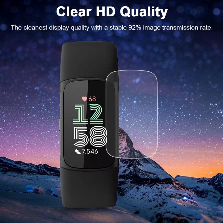 For Fitbit Charge 6 5pcs xDfind Soft Hydrogel Film Full Cover Front Protector - Screen Protector by xDfind | Online Shopping UK | buy2fix