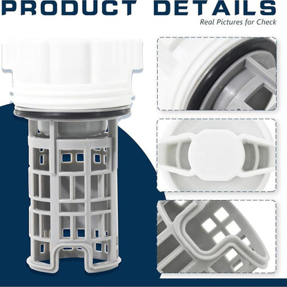 Washing Machine Drain Pump Filter For Samsung DC97-16991B(White Grey) - Washing Machine Parts by buy2fix | Online Shopping UK | buy2fix