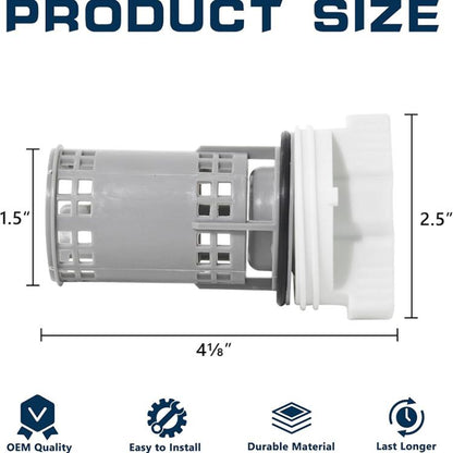 Washing Machine Drain Pump Filter For Samsung DC97-16991B(White Grey) - Washing Machine Parts by buy2fix | Online Shopping UK | buy2fix
