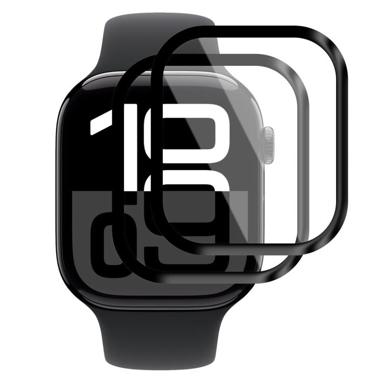 For Apple Watch Series 10 46mm 2pcs xDfind Curved 3D Composite Material Soft Film Screen Protector - Screen Protector by xDfind | Online Shopping UK | buy2fix