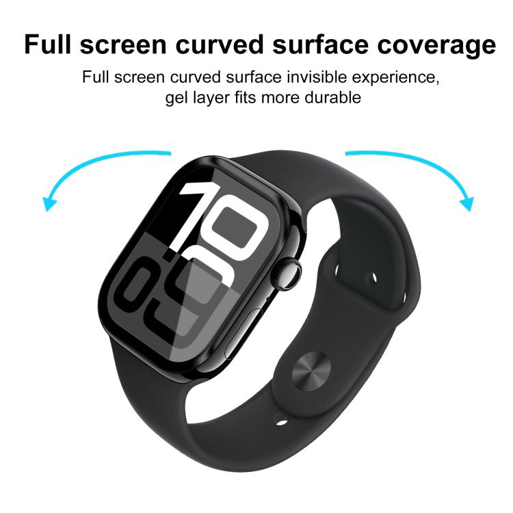 For Apple Watch Series 10 46mm 2pcs xDfind Curved 3D Composite Material Soft Film Screen Protector - Screen Protector by xDfind | Online Shopping UK | buy2fix
