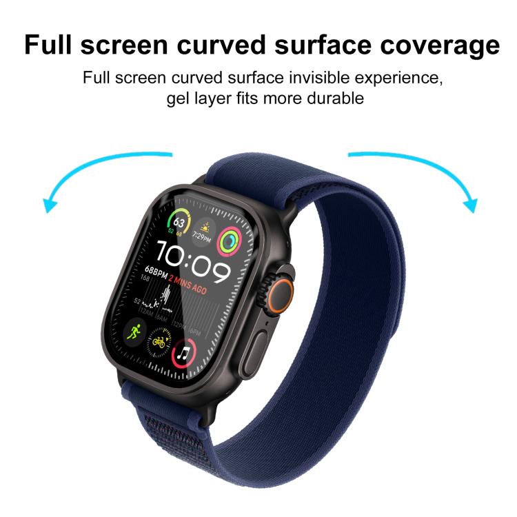 For Apple Watch Ultra 2 49mm / Ultra 49mm 2pcs xDfind Curved 3D Composite Material Soft Film Screen Protector - Screen Protector by xDfind | Online Shopping UK | buy2fix