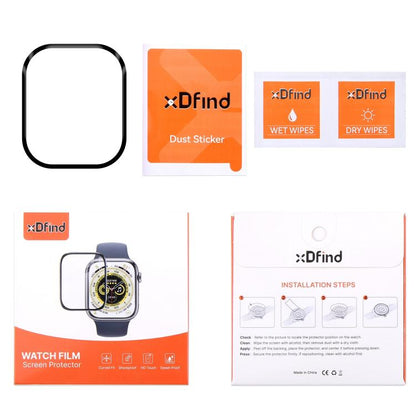 For Apple Watch Ultra 2 49mm / Ultra 49mm 2pcs xDfind Curved 3D Composite Material Soft Film Screen Protector - Screen Protector by xDfind | Online Shopping UK | buy2fix