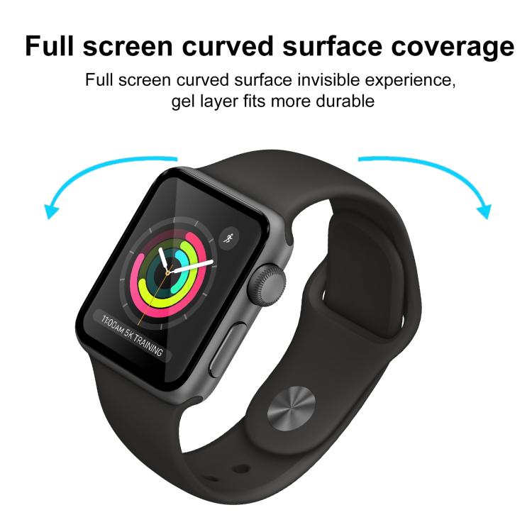 For Apple Watch Series 3&2&1 42mm 2pcs xDfind Curved 3D Composite Material Soft Film Screen Protector - Screen Protector by xDfind | Online Shopping UK | buy2fix