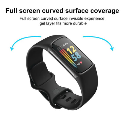 For Fitbit Charge 5 2pcs xDfind Curved 3D Composite Material Soft Film Screen Protector - Screen Protector by xDfind | Online Shopping UK | buy2fix