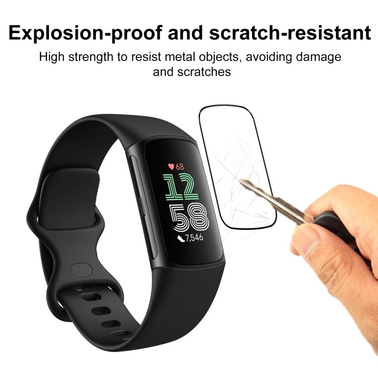 For Fitbit Charge 6 2pcs xDfind Curved 3D Composite Material Soft Film Screen Protector - Screen Protector by xDfind | Online Shopping UK | buy2fix