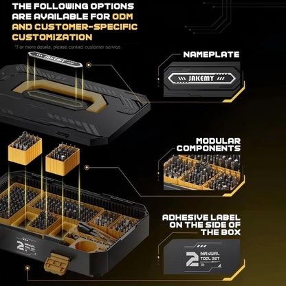 Jakemy JM-8198 135 in 1 Modular Manual Tool Box - Screwdriver Set by JAKEMY | Online Shopping UK | buy2fix