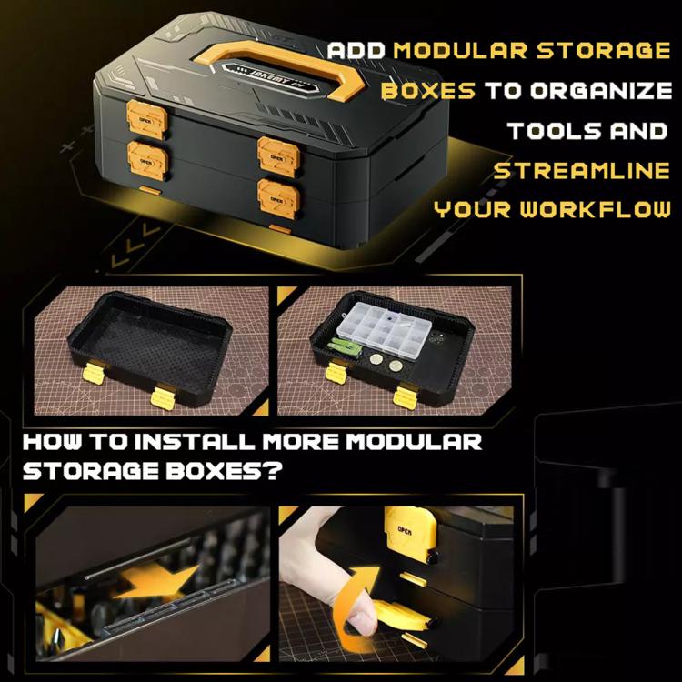 Jakemy JM-8198 135 in 1 Modular Manual Tool Box - Screwdriver Set by JAKEMY | Online Shopping UK | buy2fix