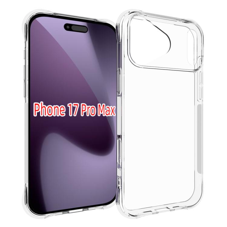 For iPhone 17 Pro Max Big Hole Shockproof Non-slip Thickening TPU Phone Case(Transparent) - iPhone 17 Pro Max Cases by buy2fix | Online Shopping UK | buy2fix