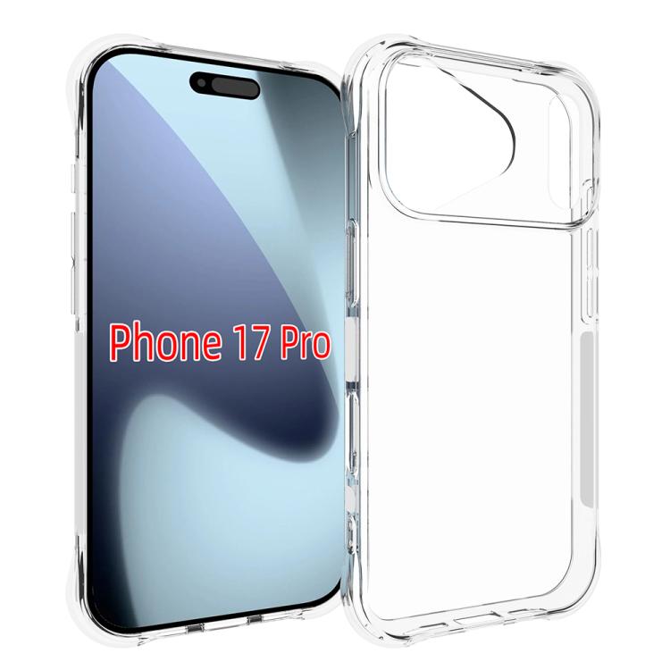 For iPhone 17 Pro Big Hole Shockproof Non-slip Thickening TPU Phone Case(Transparent) - iPhone 17 Pro Cases by buy2fix | Online Shopping UK | buy2fix