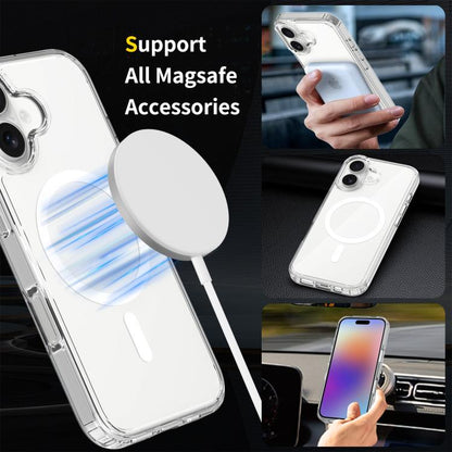For iPhone 17 Scratchproof PC Hybrid TPU Magsafe Phone Case(Transparent) - iPhone 17 Cases by buy2fix | Online Shopping UK | buy2fix