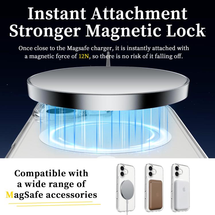 For iPhone 17 Scratchproof PC Hybrid TPU Magsafe Phone Case(Transparent) - iPhone 17 Cases by buy2fix | Online Shopping UK | buy2fix