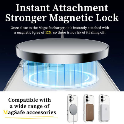 For iPhone 17 Scratchproof PC Hybrid TPU Magsafe Phone Case(Transparent) - iPhone 17 Cases by buy2fix | Online Shopping UK | buy2fix