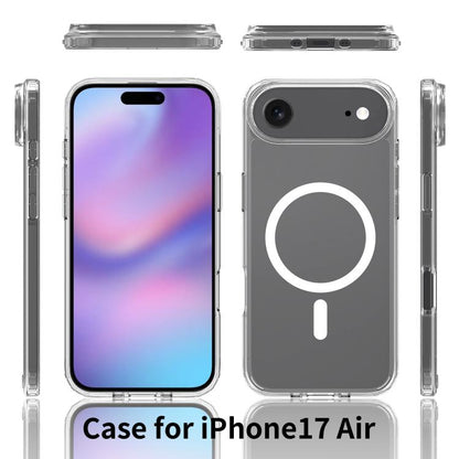 For iPhone 17 Air Scratchproof PC Hybrid TPU Magsafe Phone Case(Transparent) - iPhone 17 Air Cases by buy2fix | Online Shopping UK | buy2fix