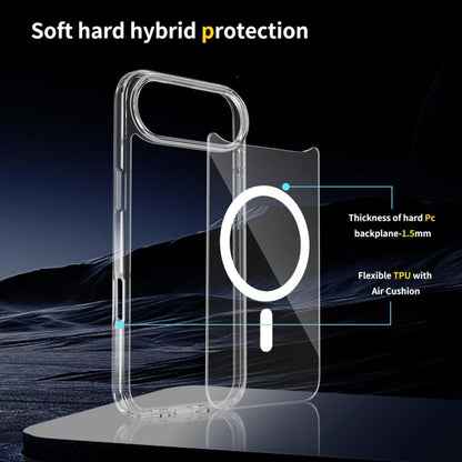 For iPhone 17 Air Scratchproof PC Hybrid TPU Magsafe Phone Case(Transparent) - iPhone 17 Air Cases by buy2fix | Online Shopping UK | buy2fix