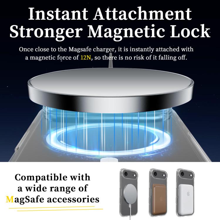 For iPhone 17 Air Scratchproof PC Hybrid TPU Magsafe Phone Case(Transparent) - iPhone 17 Air Cases by buy2fix | Online Shopping UK | buy2fix