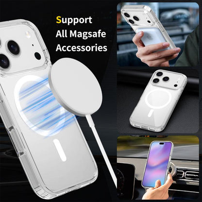 For iPhone 17 Pro Scratchproof PC Hybrid TPU Magsafe Phone Case(Transparent) - iPhone 17 Pro Cases by buy2fix | Online Shopping UK | buy2fix