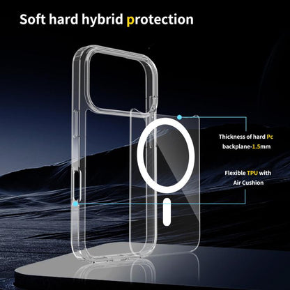 For iPhone 17 Pro Scratchproof PC Hybrid TPU Magsafe Phone Case(Transparent) - iPhone 17 Pro Cases by buy2fix | Online Shopping UK | buy2fix