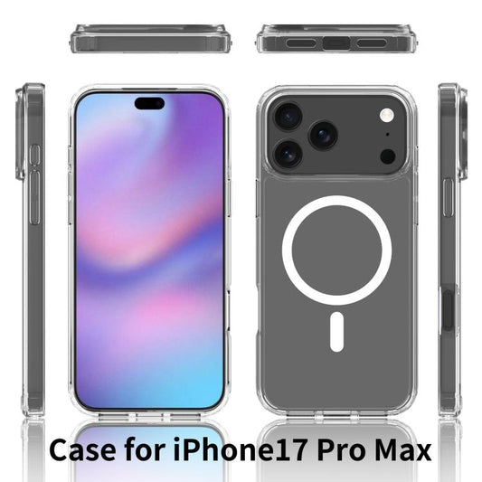 For iPhone 17 Pro Max Scratchproof PC Hybrid TPU Magsafe Phone Case(Transparent) - iPhone 17 Pro Max Cases by buy2fix | Online Shopping UK | buy2fix