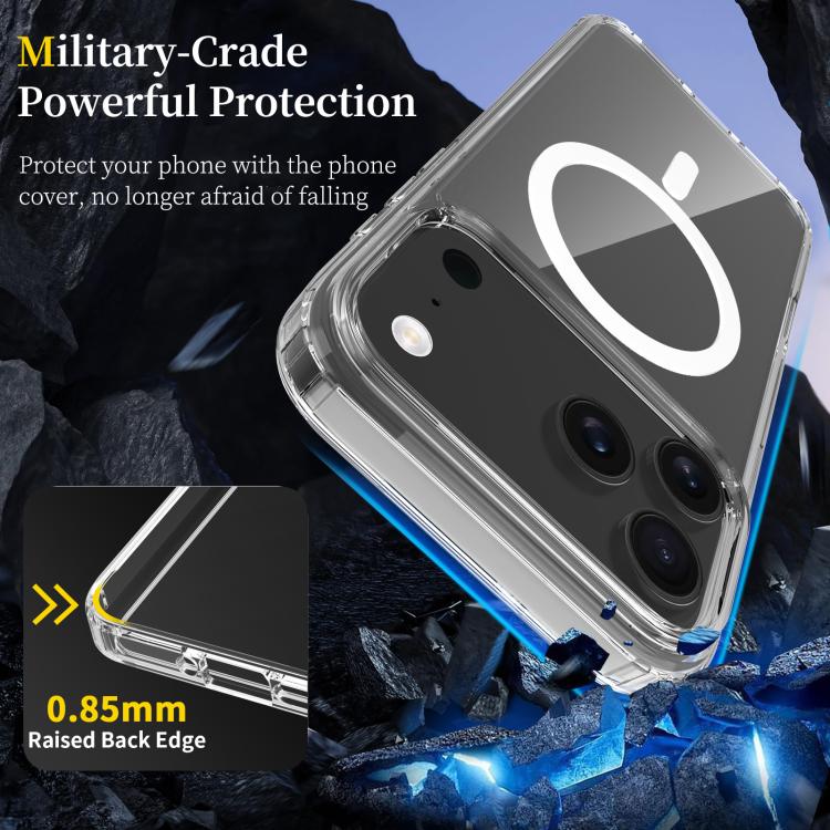 For iPhone 17 Pro Max Scratchproof PC Hybrid TPU Magsafe Phone Case(Transparent) - iPhone 17 Pro Max Cases by buy2fix | Online Shopping UK | buy2fix