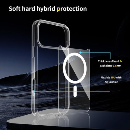 For iPhone 17 Pro Max Scratchproof PC Hybrid TPU Magsafe Phone Case(Transparent) - iPhone 17 Pro Max Cases by buy2fix | Online Shopping UK | buy2fix
