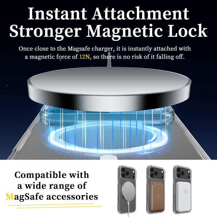 For iPhone 17 Pro Max Scratchproof PC Hybrid TPU Magsafe Phone Case(Transparent) - iPhone 17 Pro Max Cases by buy2fix | Online Shopping UK | buy2fix